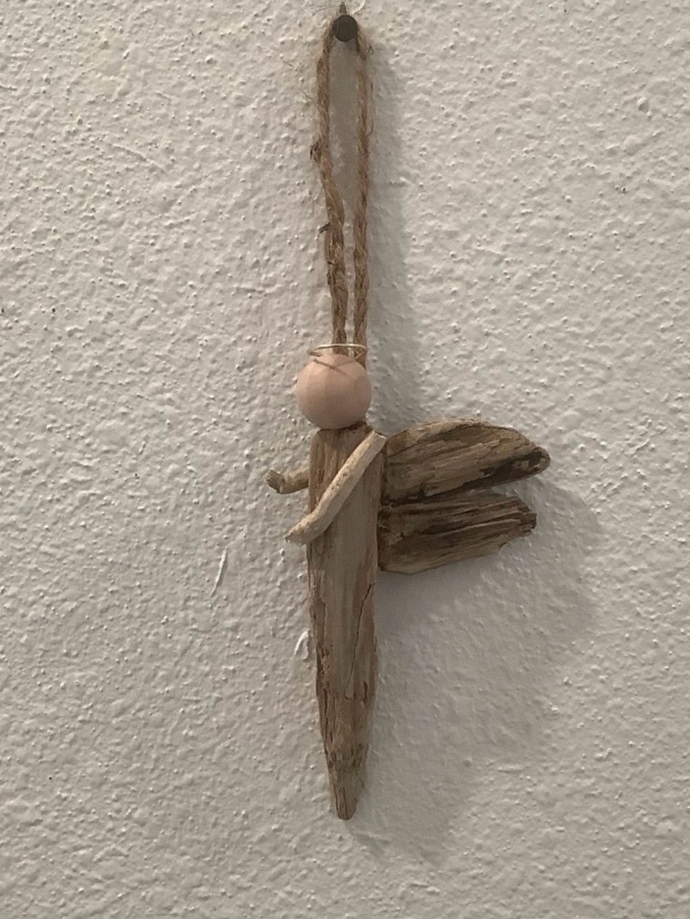 Driftwood Art , Driftwood Angel, Driftwood Angel Wall Art, Angel Trinket